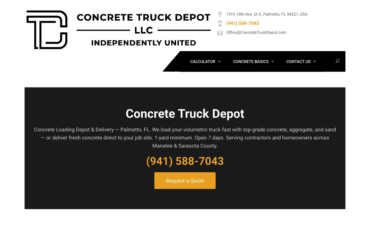 Concrete Truck Depot screenshot 1